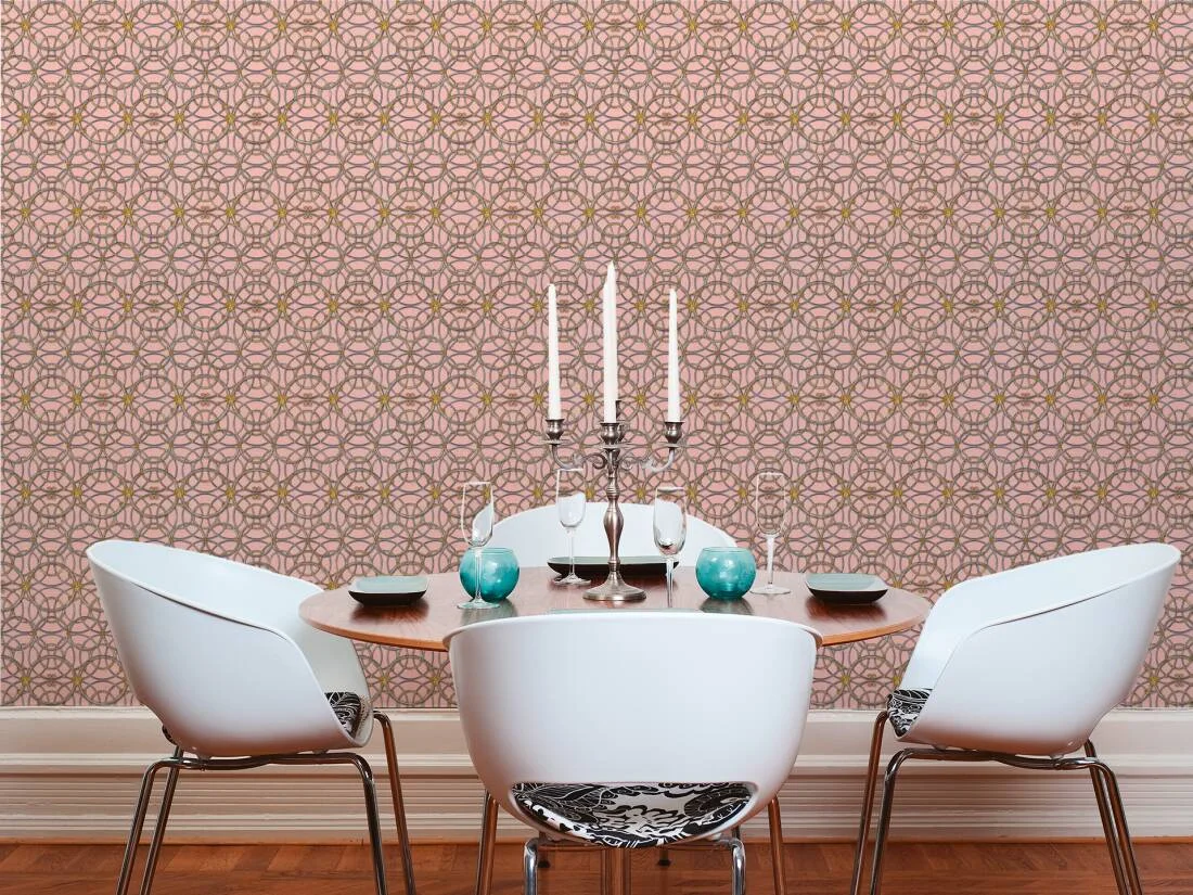 Versace IV - La Scala Del Palazzo Pink Wallpaper 370496