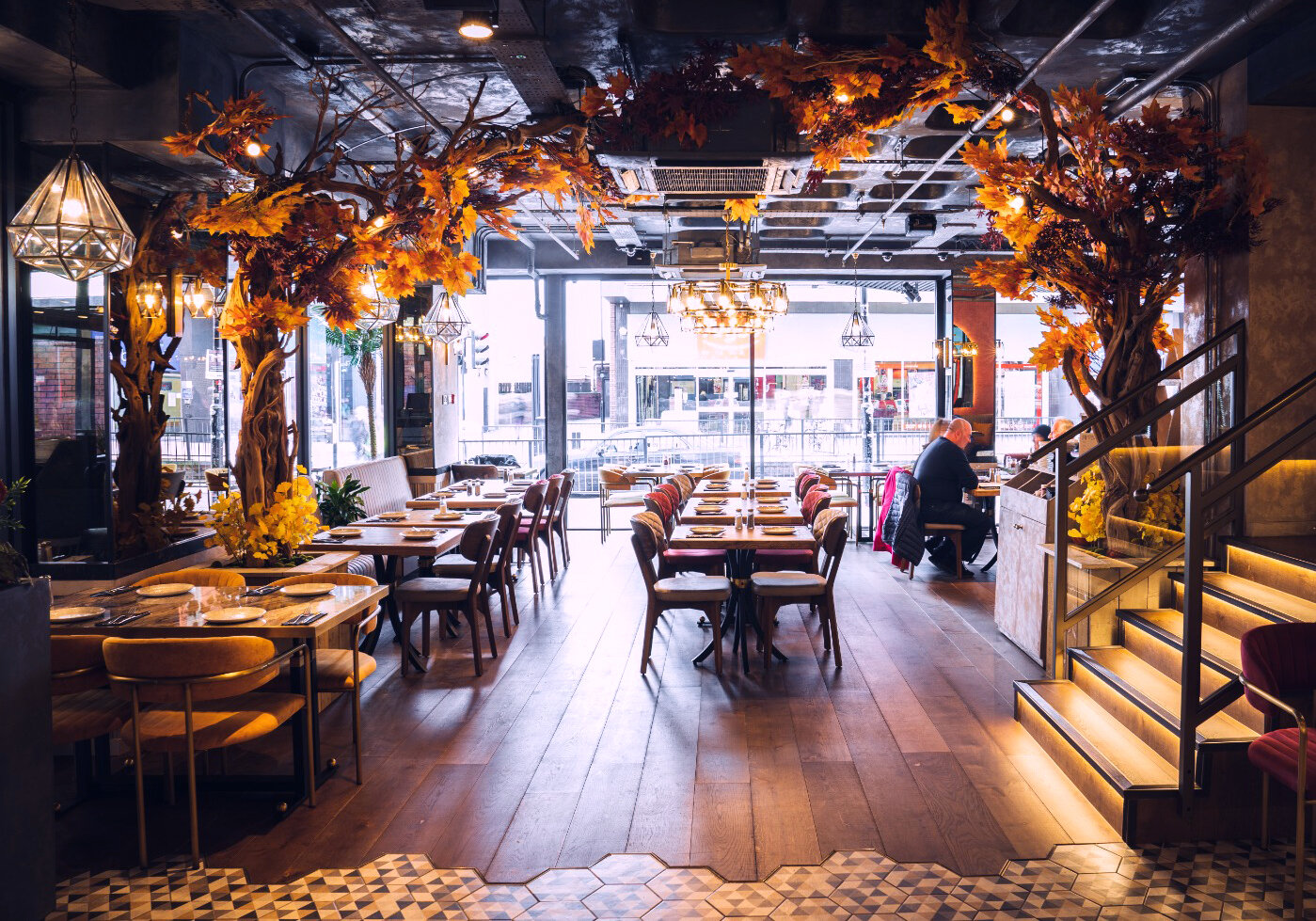 Foliage and leaves, flowers Restaurant Design