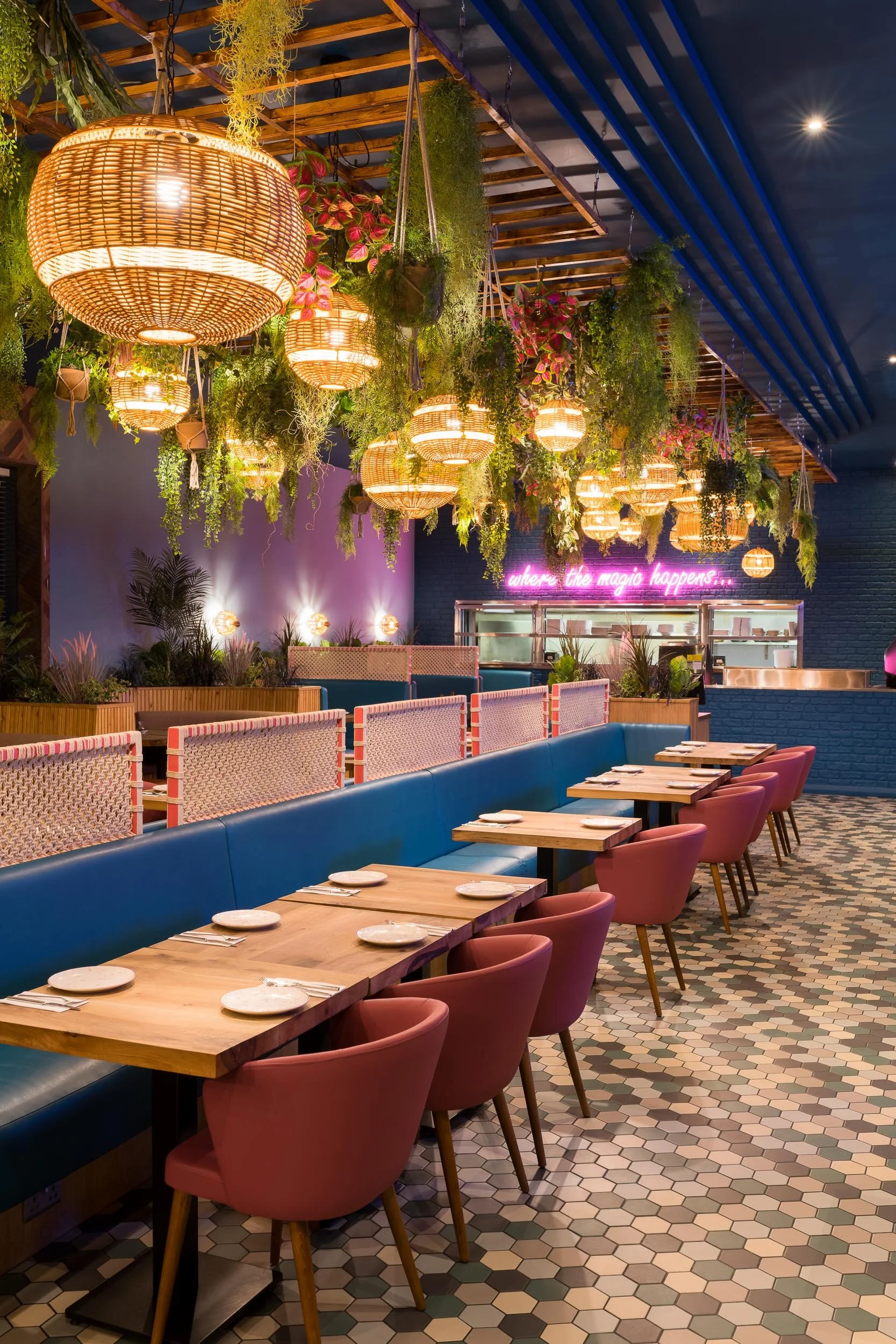Colourful, magical restaurant design for Enfes in Milton Keynes. — Bar ...
