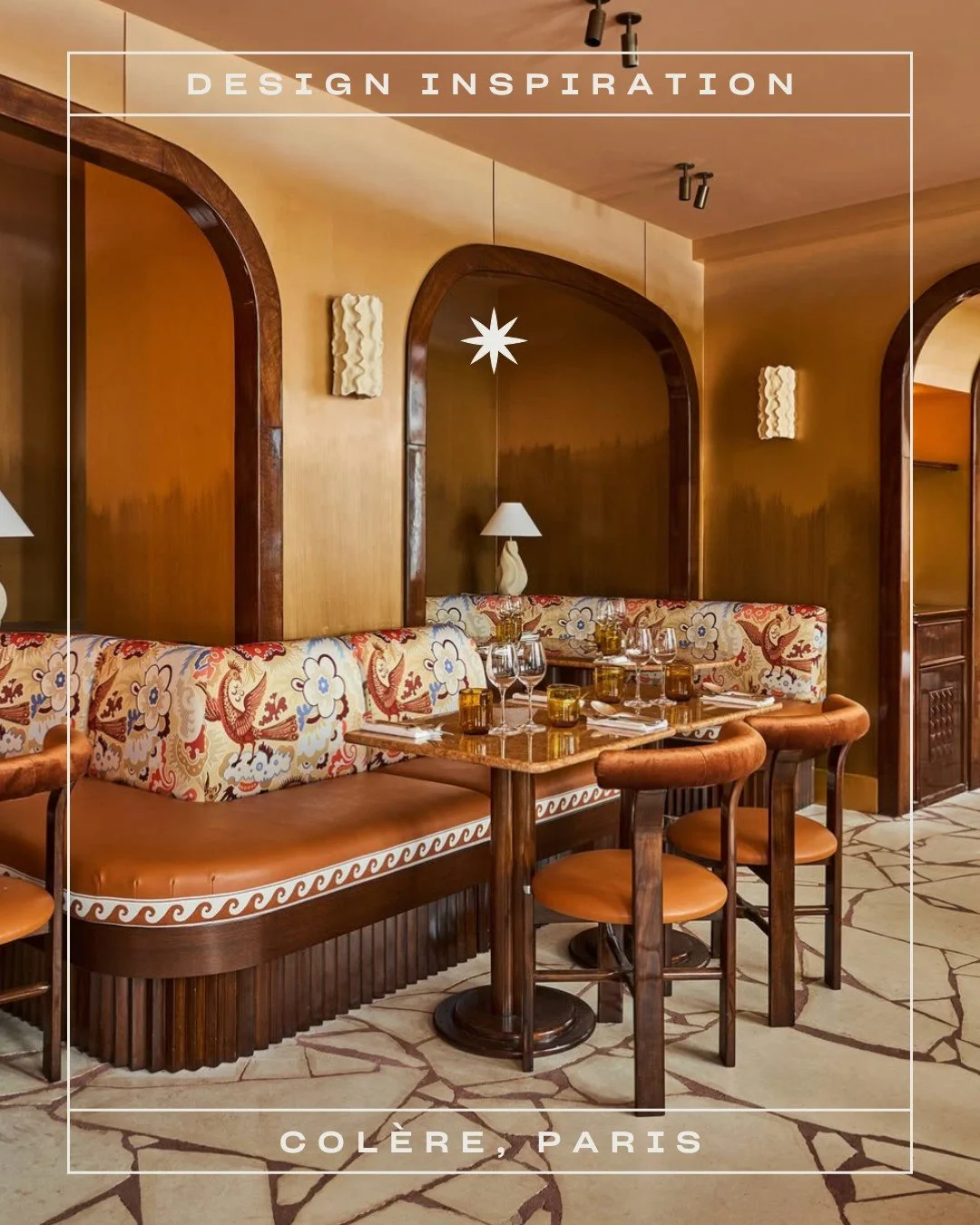 Mythological Parisian Magic 🔥✨

This week, we&rsquo;re taking some serious design inspo from one of Paris&rsquo;s much-loved new restaurants, Col&egrave;re.

Oxidised bronze finishes, stone floors with scorched detailing and a warm, ochre-toned pale