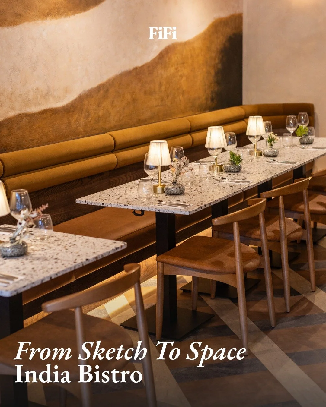 From sketch to space ✏️✨

This hand-drawn sketch, taken from the early planning stages for @indiabistrouk , explores a banquette design layered with saffron upholstery, rattan divider screens, and sculptural planting with integrated lighting, all gro