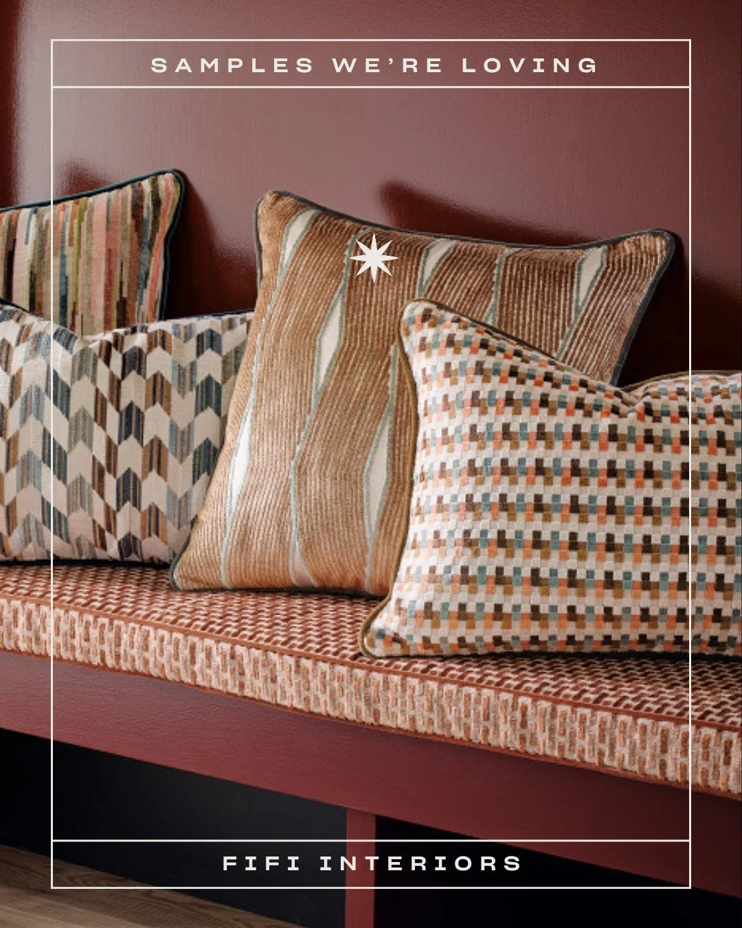 Samples we&rsquo;ve been loving lately. 🧵✨

One of the most exciting parts of our process is the defining stage, where we explore, source and select a wide range of materials for each project.

From tabletops and flooring to fabrics, lighting and so