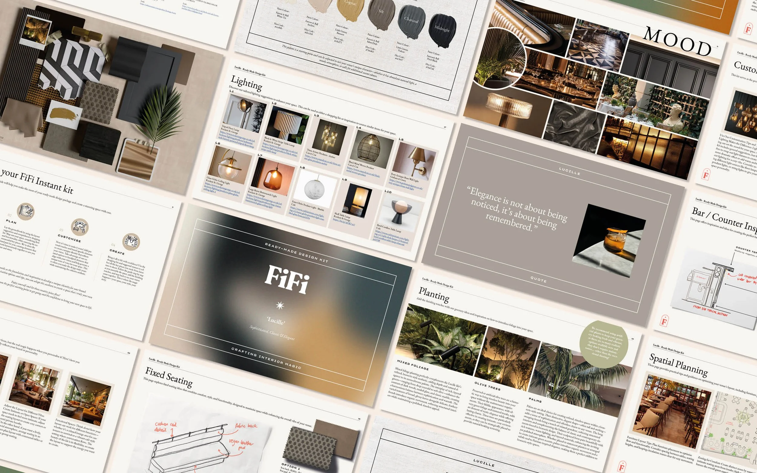 Sophisticated restaurant design – Lucille kit combines classic elegance with refined details, perfect for upscale dining spaces