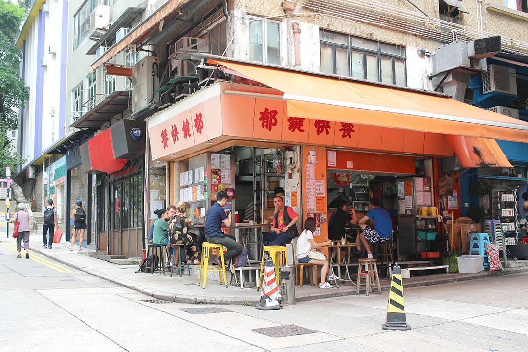 restaurant cantonnais de quartier, typique de Hong Kong. 