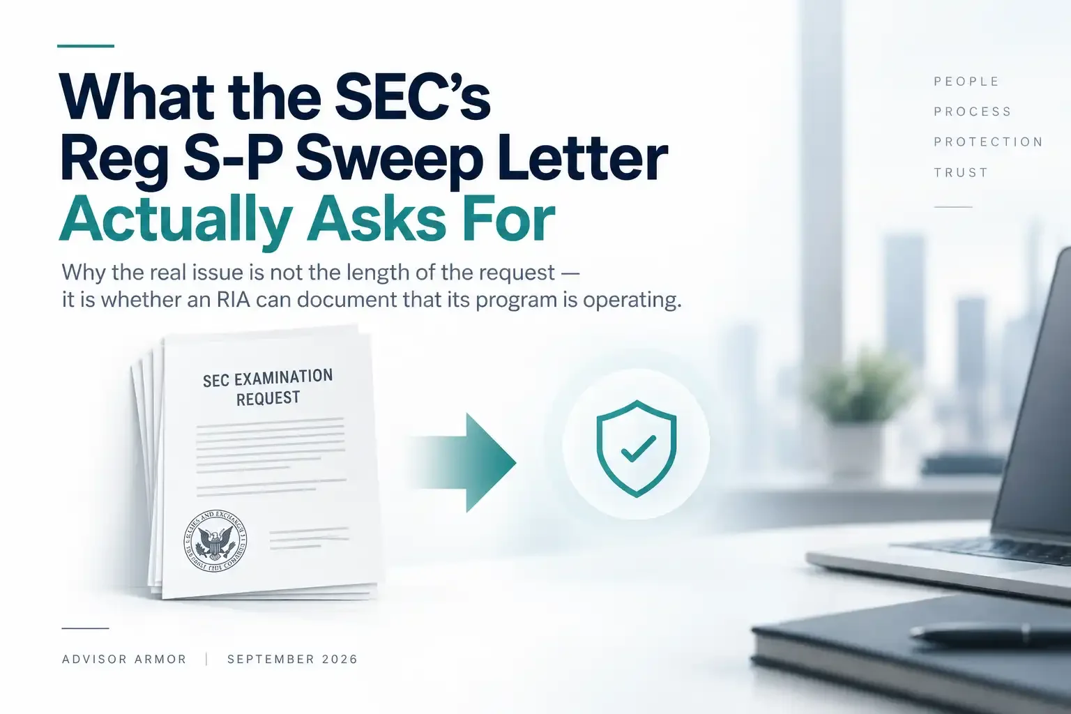 What the SEC's Reg S-P Sweep Letter Actually Asks For