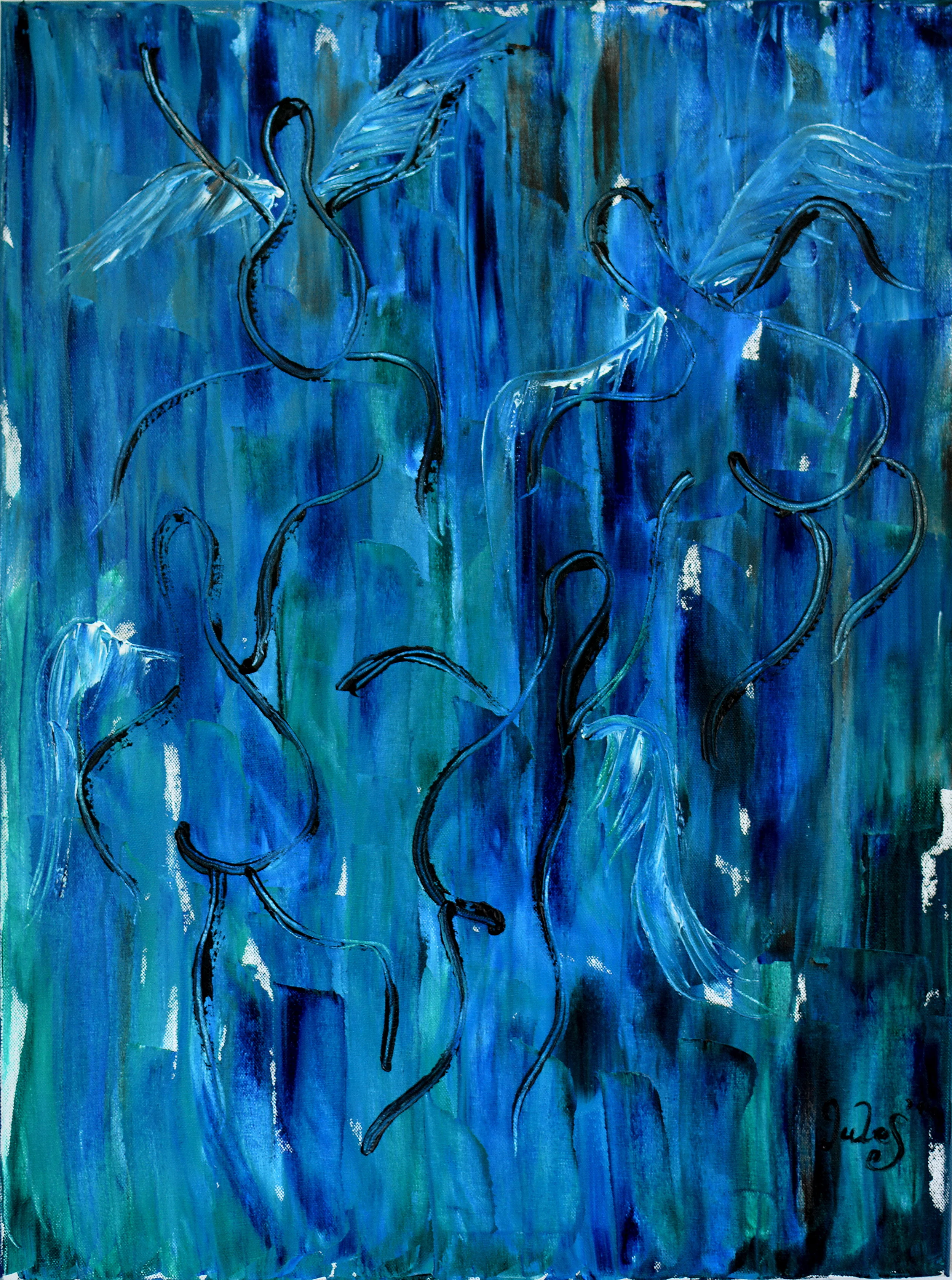 Four Pregnant Angels Are Dancing In The Forest