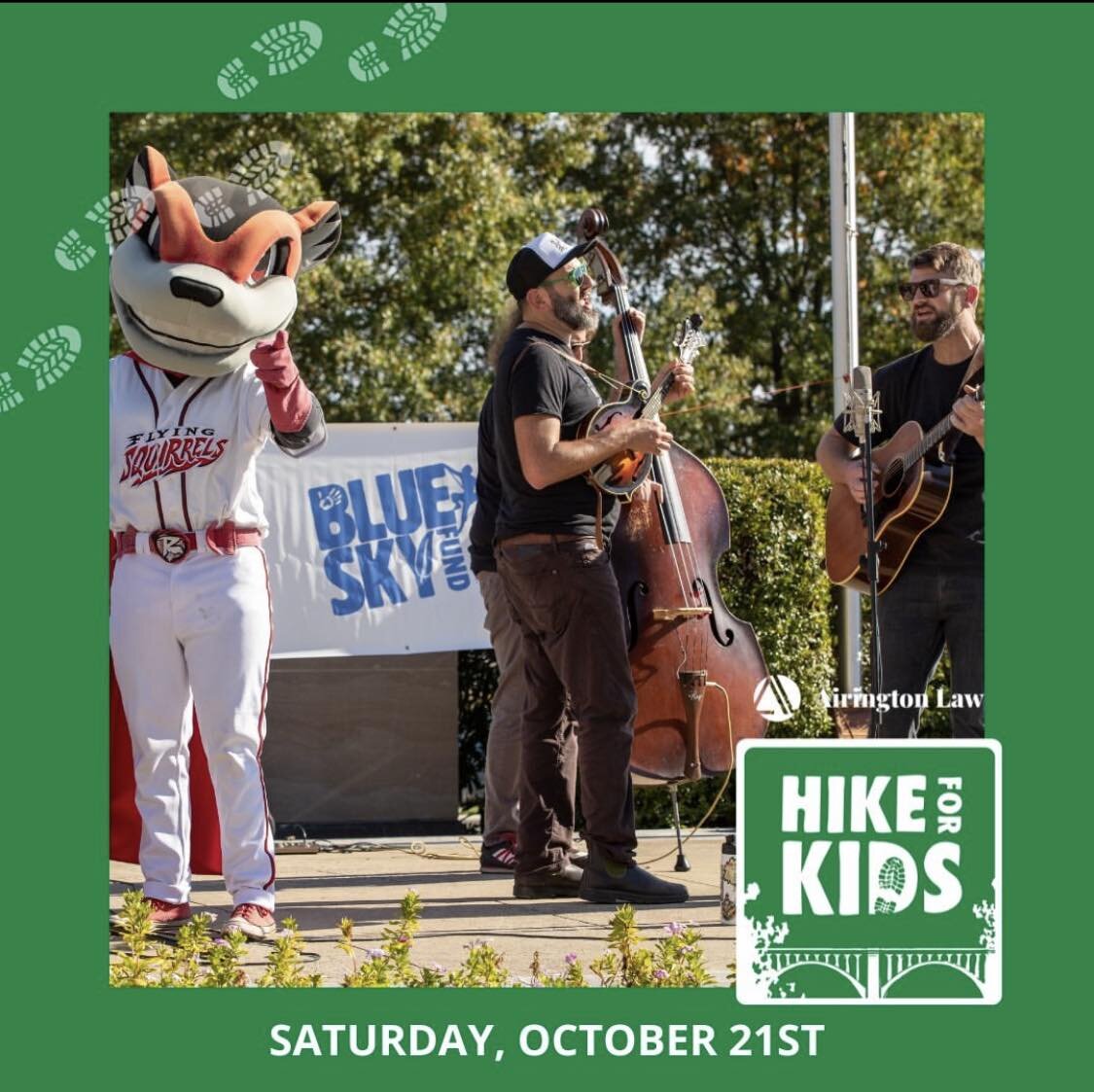 Excited to play today for Blue Sky Fund&rsquo;s Hike For Kids! You can still do walk up registration today at the VA War Memorial, or just rock up at 1ish for some great food, drink, fun, and tunes! 

#lastminutebestminute #nutsy #blueskyfund #hike4k