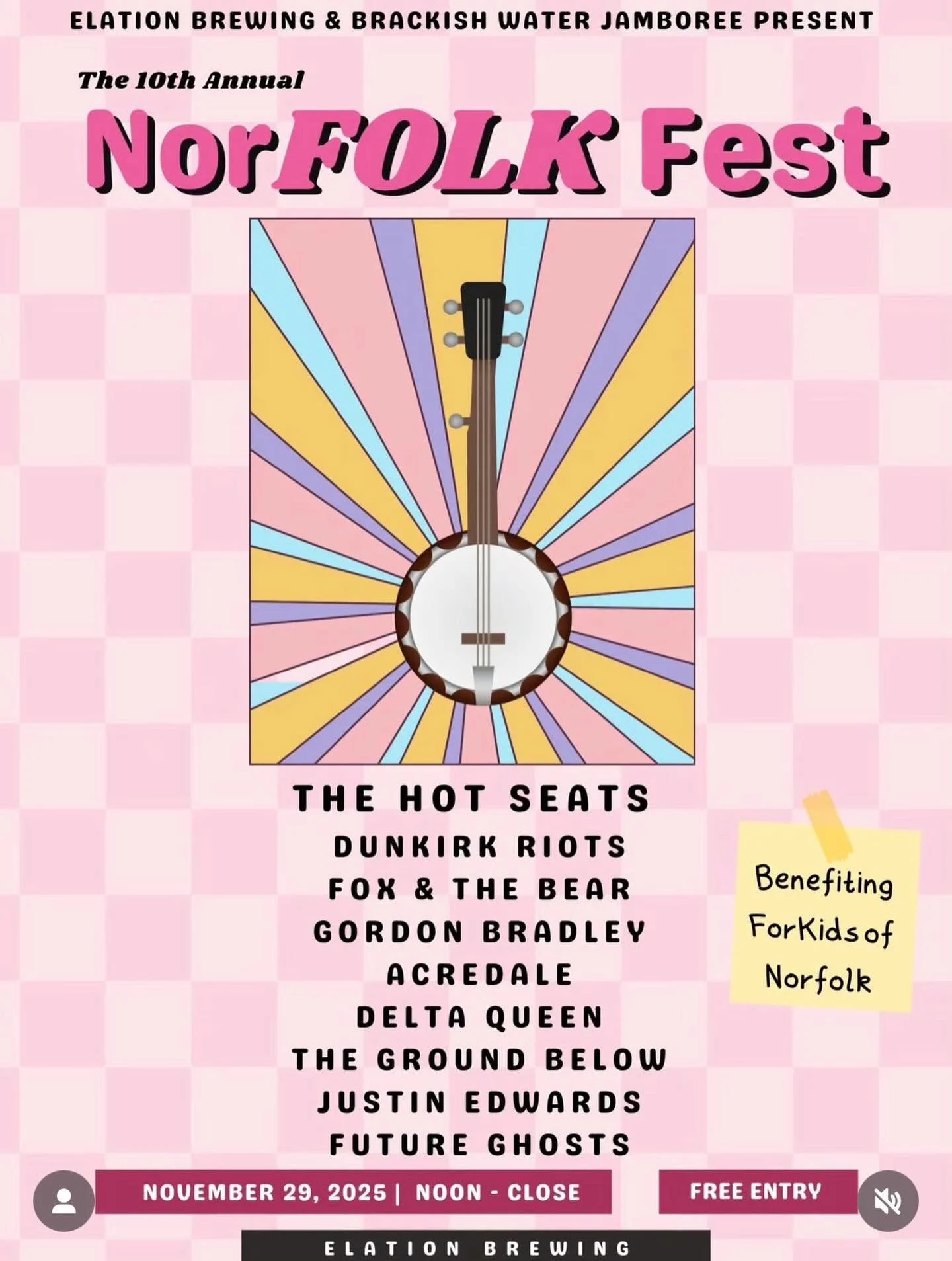 Hey hey East VA! We&rsquo;ve got your small business Saturday all sorted.  Come view the smallest of businesses - string bands - this Saturday at Elation Brewing!

We play around 830ish!

#norFOLK #stringbands #thehotseats #digestion