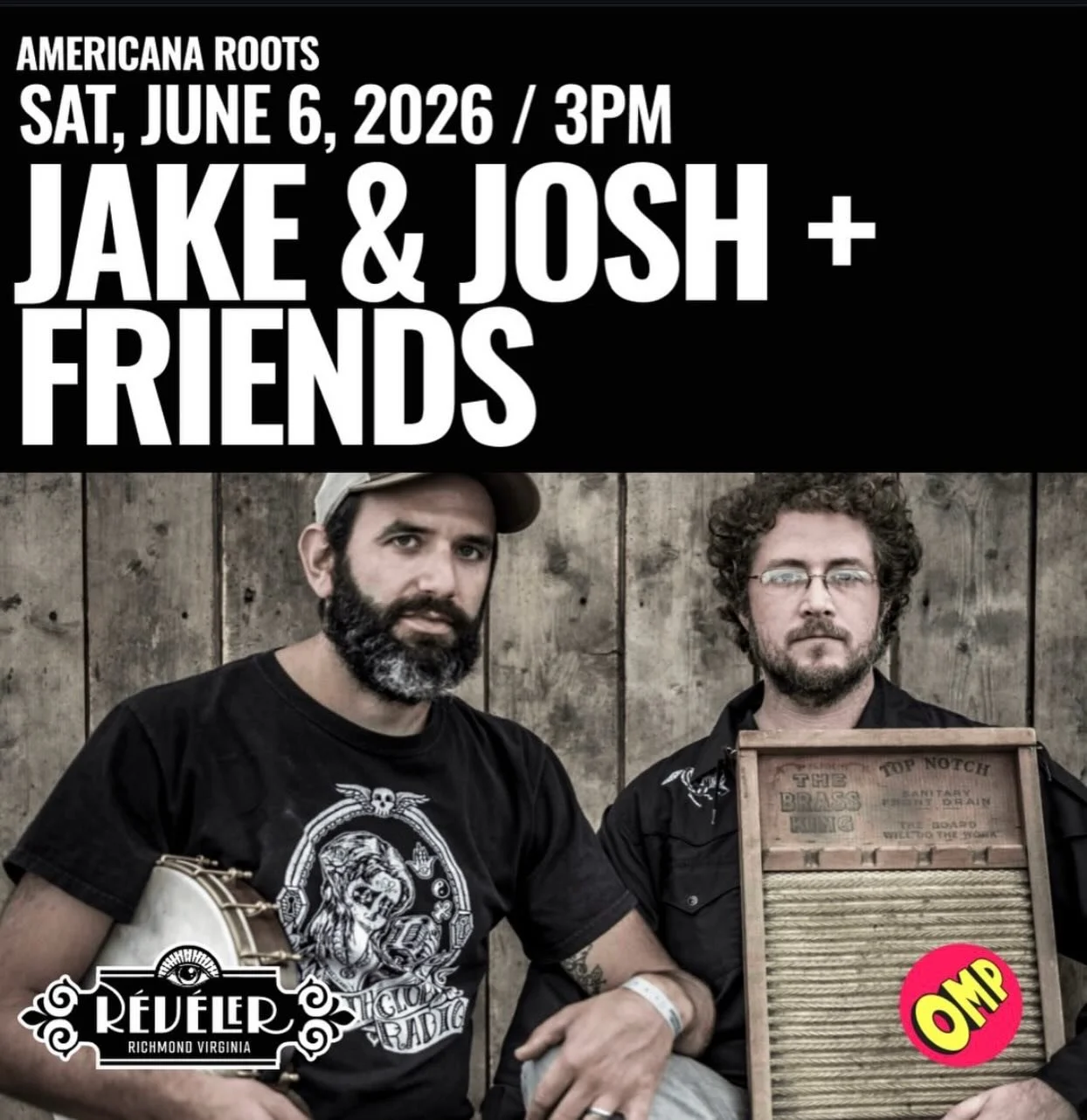 Last minute show announcement! 

PF and Jake (the TBs), are playing a matinee this Saturday, 6/6, from 3-5pm at Reveler! 

We will have a few special guests and make a lot of two man sounds. 

Start yr Saturday evening early with some tunes and songs