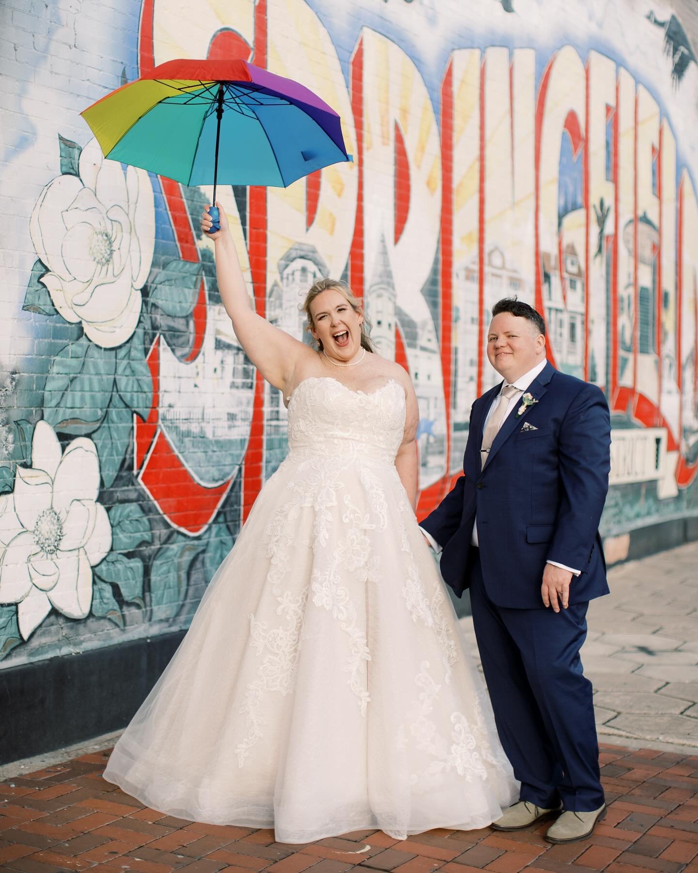 Sara + Lore&rsquo;s wedding anniversary party at @brickandbeamjax 🌈 these two were non-stop smiling all day and night with their family and friends! I just adore the way these two looked at each other for the first time during their first look. Love