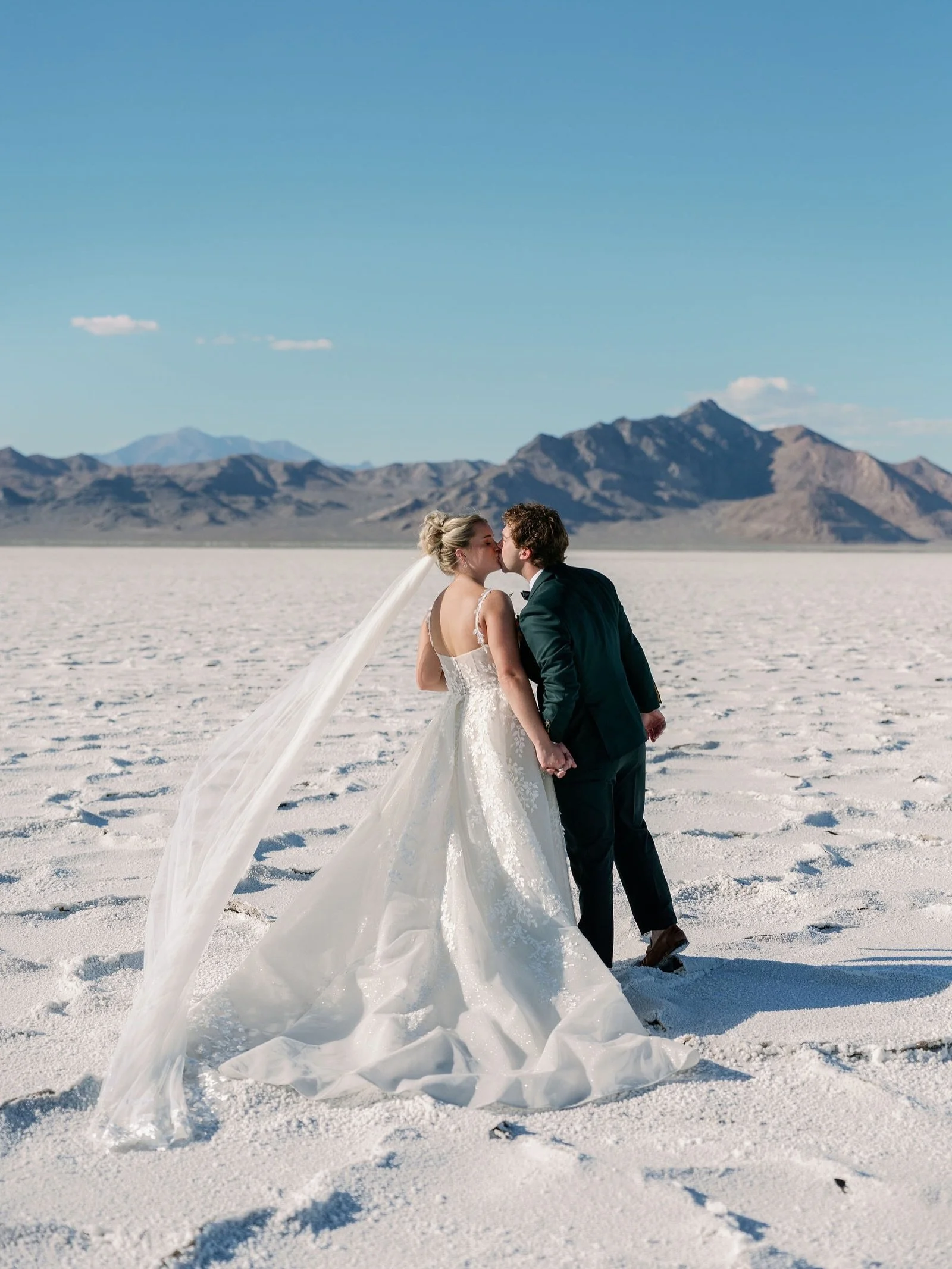 It&rsquo;s been one whole year since AK + Matthew&rsquo;s wedding at the Bonneville Salt Flats! Happy anniversary you two! ✨ 
.
.
#utahweddingphotographer #slcweddingphotographer #destinationweddingphotographer #bonnevillesaltflats