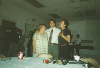 Pam Johnson, son Jeremiah Johnson, and Gordon Lightfoot