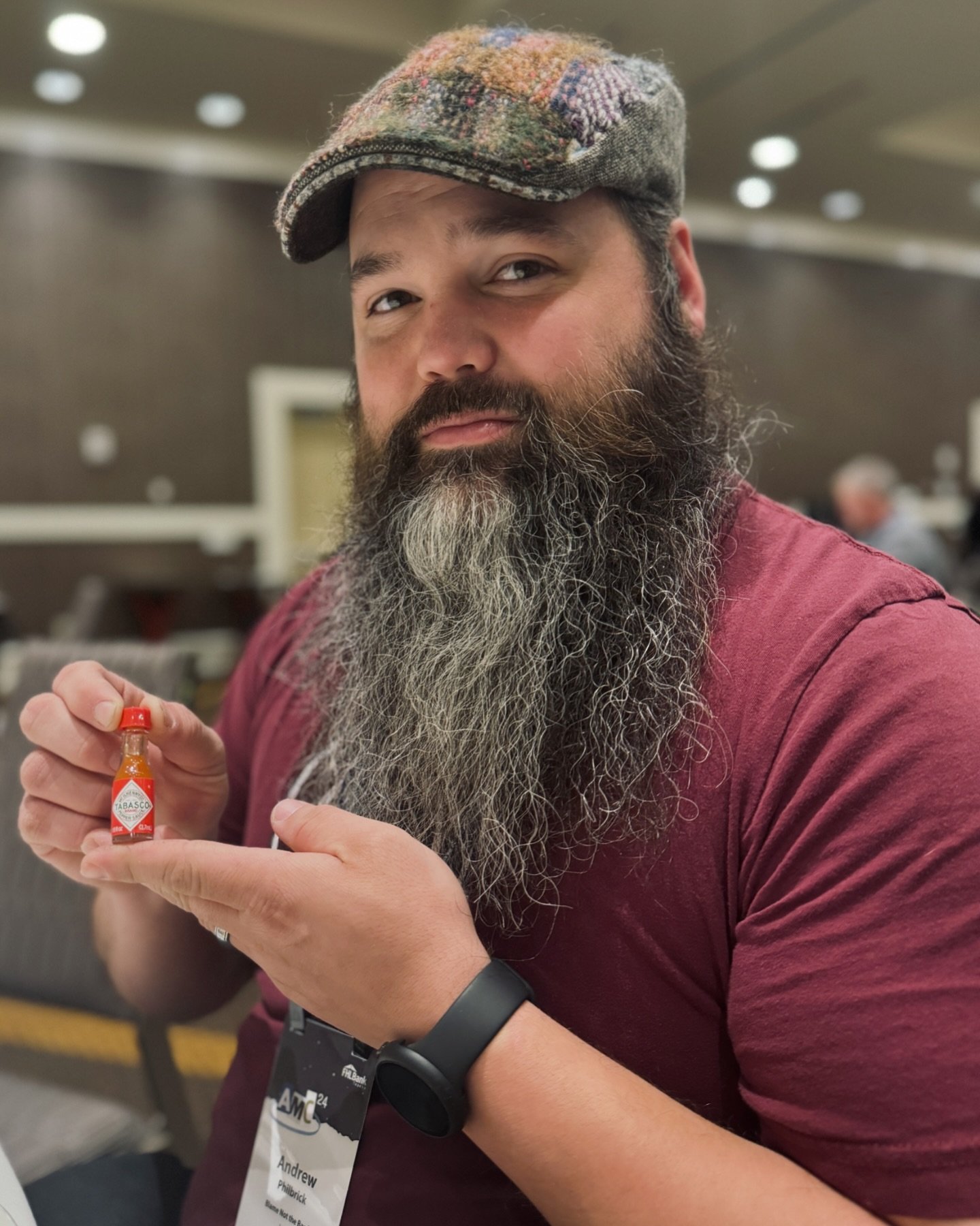Here&rsquo;s Andrew with a tiny Tabasco to remind you that we have some GREAT shows coming up this month! 

May 4-5 at @visitamanacolonies for Maifest - Amana, IA
May 8 at Opus Concert Cafe - Cedar Rapids, IA
May 10 at @ravenwolfproductions - William