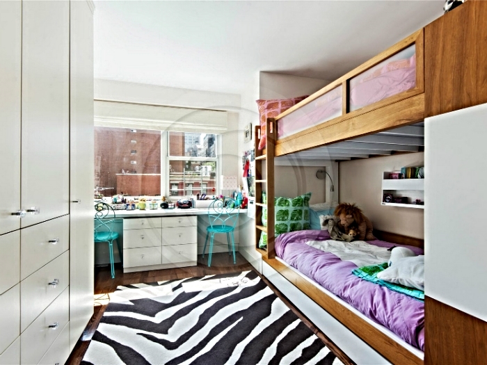 Twin girls bedroom in a lower west side apartment