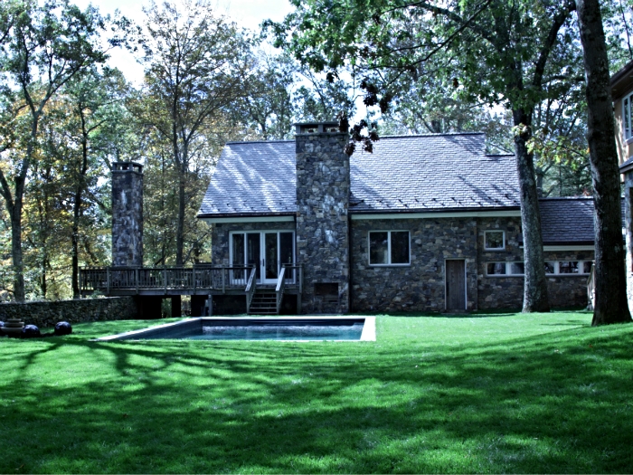 Native stone guest house in Bedford, NY