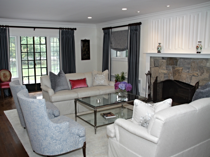 Beautiful living room in Scarsdale, NY