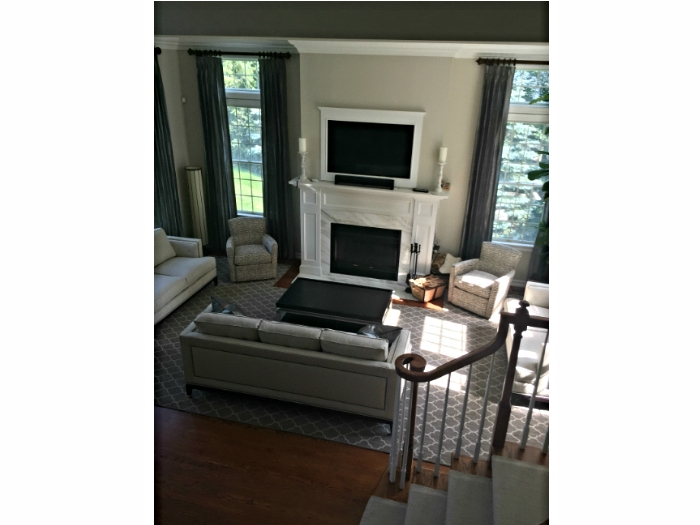 Elegant living room in Irvington, NY