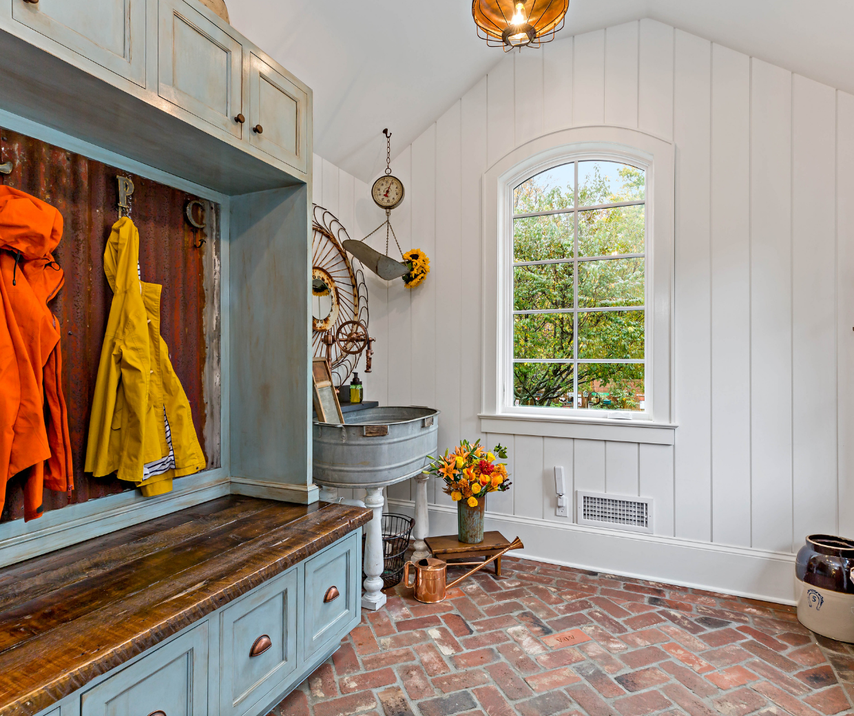 Farmhouse Style Mudroom, Pleasantville NY