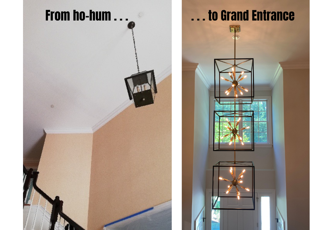 Custom Designed Chandelier for a Grander Entrance