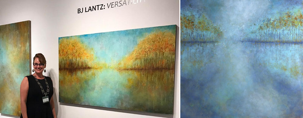 Opening Night • (L-R) In the Silence, I waited for Autumn 36x60, Tomorrow Afternoon 60x60