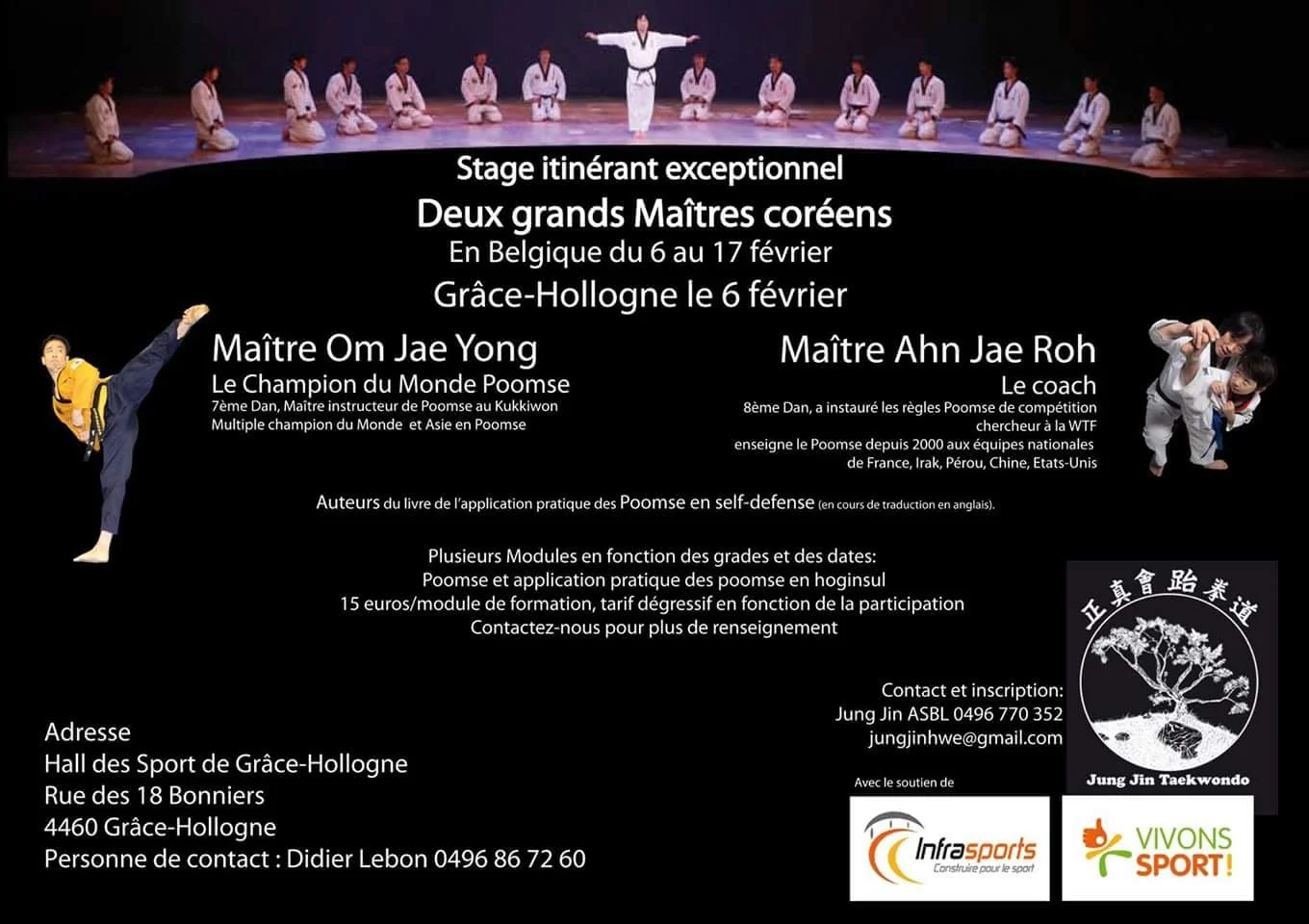 Stage avec Maîtres coréens