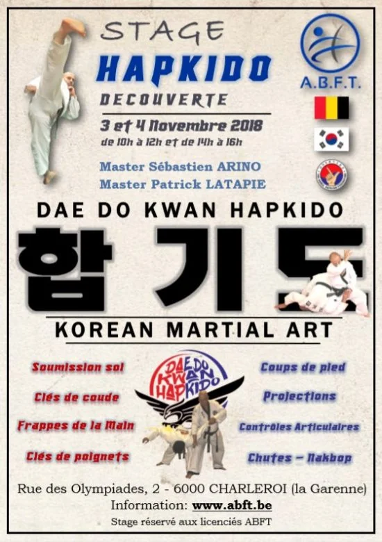 HAPKIDO – STAGE DE DECOUVERTE