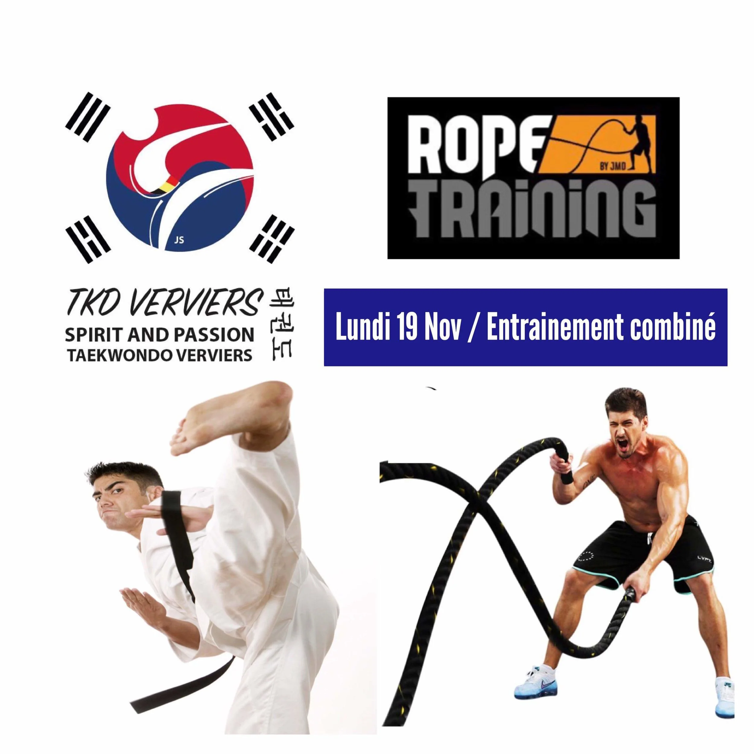 Initiation club: ROPE TRAINING et TAE KWON DO