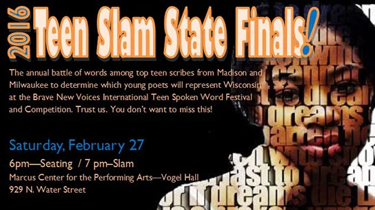 Teen Poetry Slam State Finals 2016