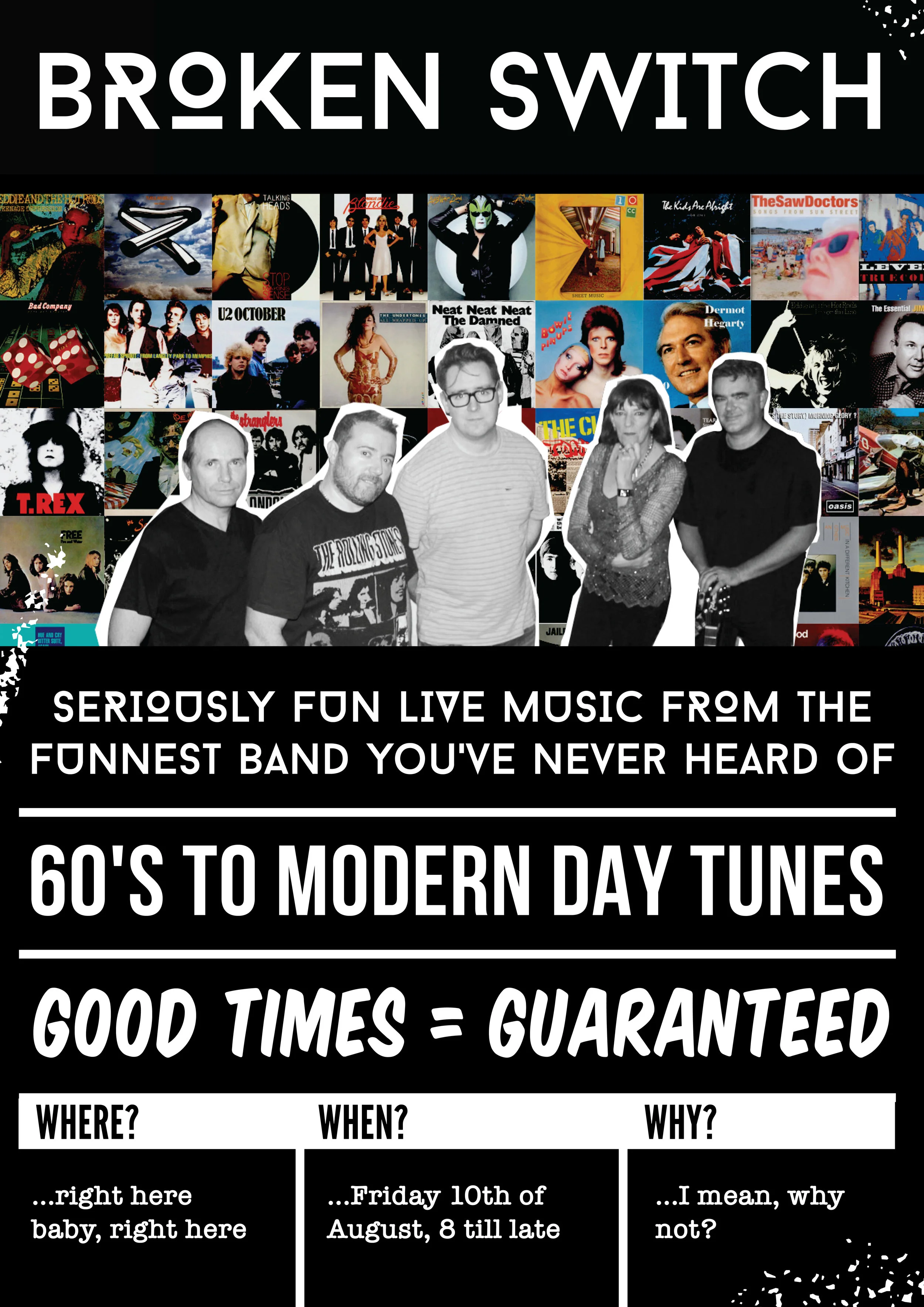 Poster for our gig at St George’s University
