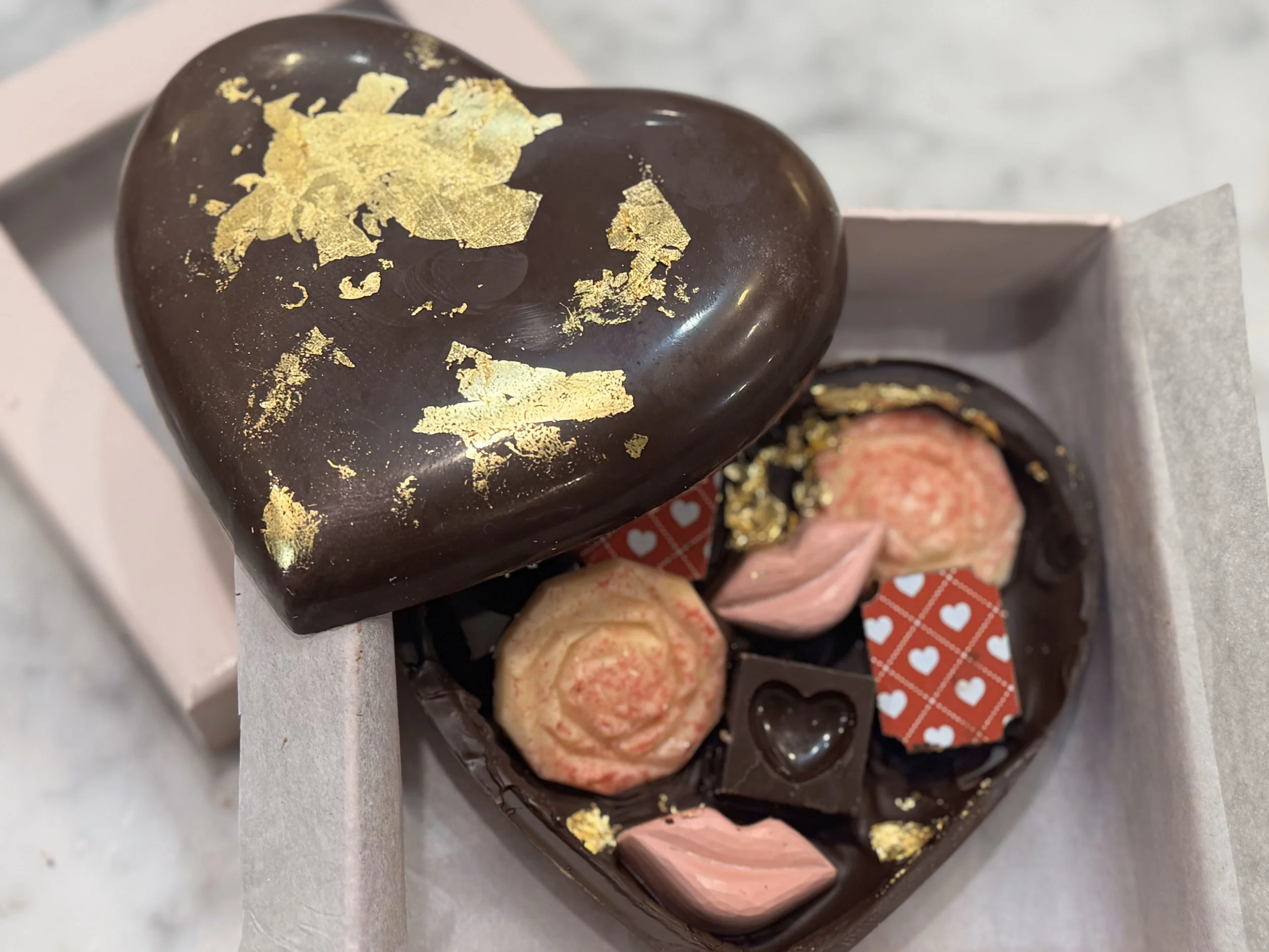 The Golden CORAZON Chocolate Box - 8 Handcrafted Artisan Truffles