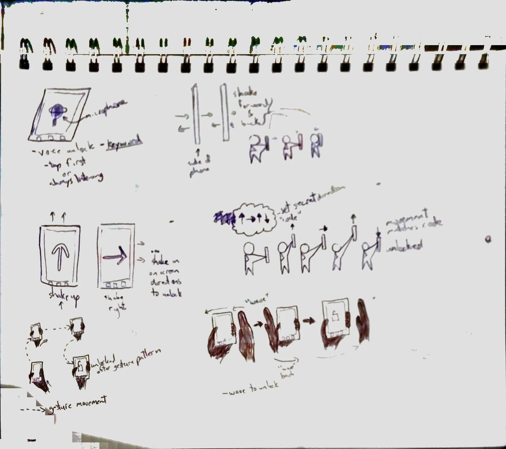 Ideation: Attempting to use phone movement gestures as PIN codes&nbsp;