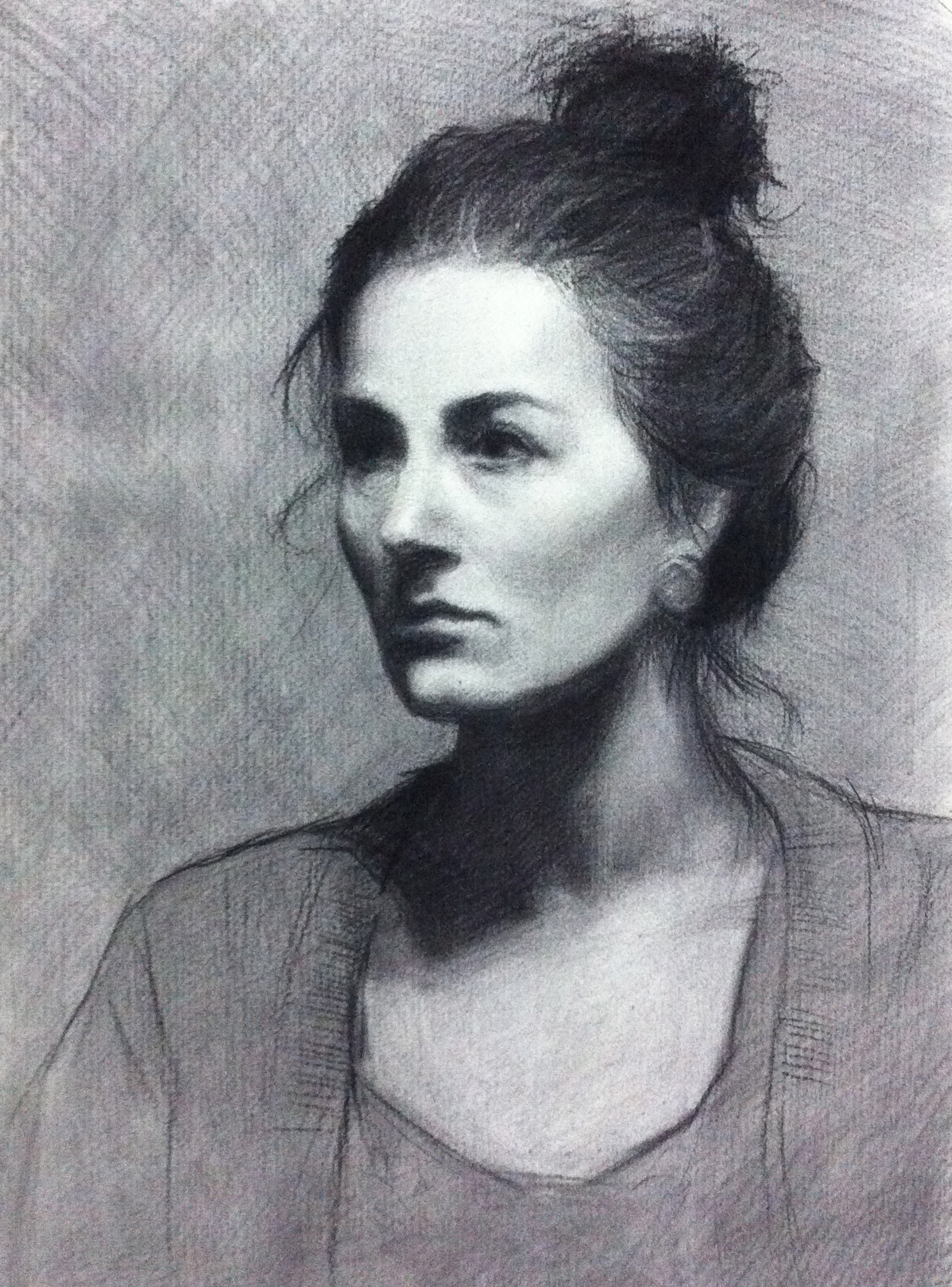 Giuliana, charcoal on Roma paper, 2013