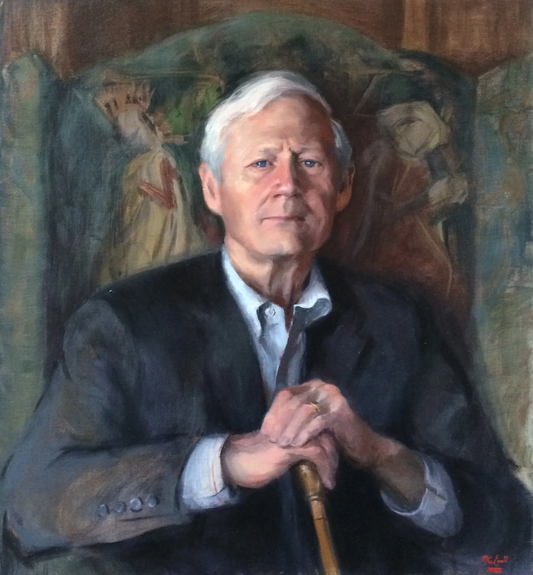 Skip Ralph, Oil on Linen, 18" x 20", Private Collection