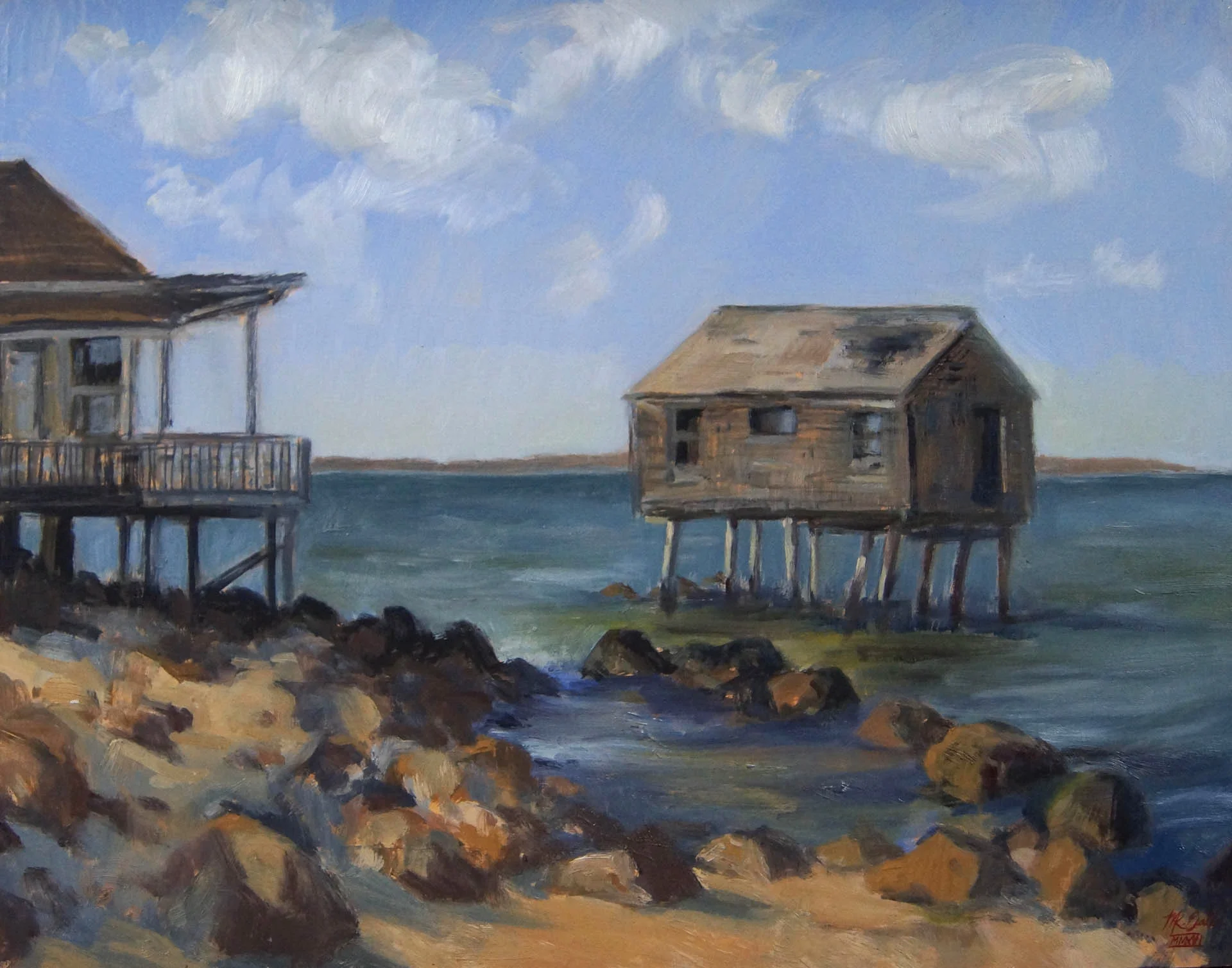 Dad's Shack, Oil on Panel, 14" x 18", Private Collection