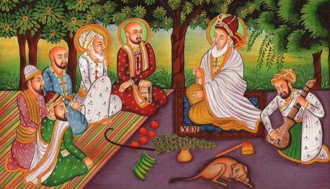Bhagat Kabir in a Satsang (Photo: www.lauhpurush.com)