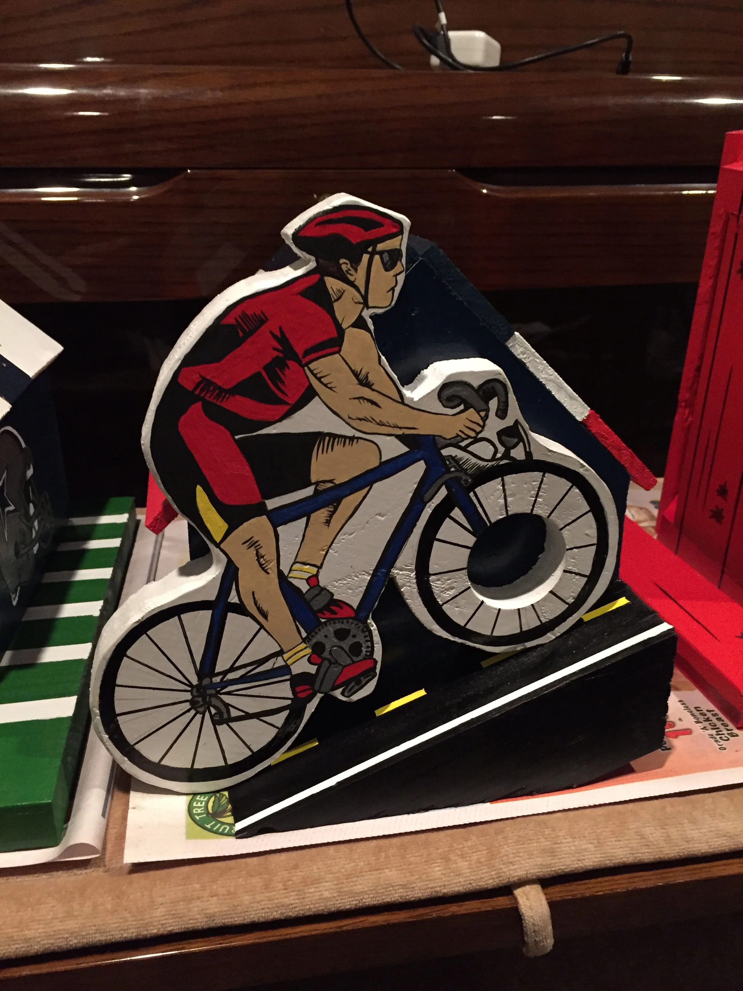 Bicyclist birdhouse