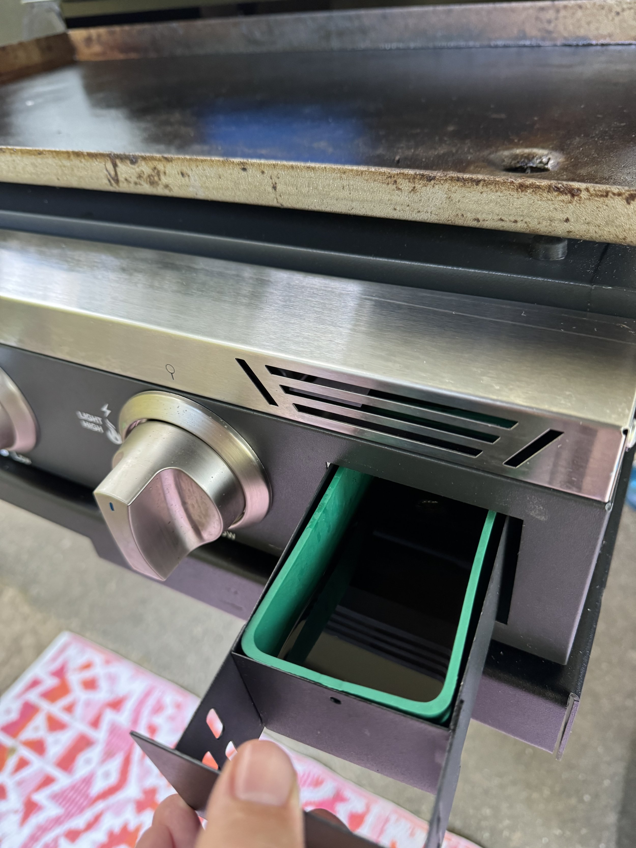 RV Griddle Grease Trap | Capital Griddle grease drip pan liner