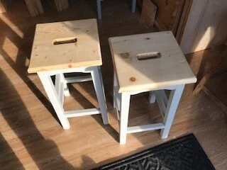 Lab Stools painted in Seagull Grey 2.jpg