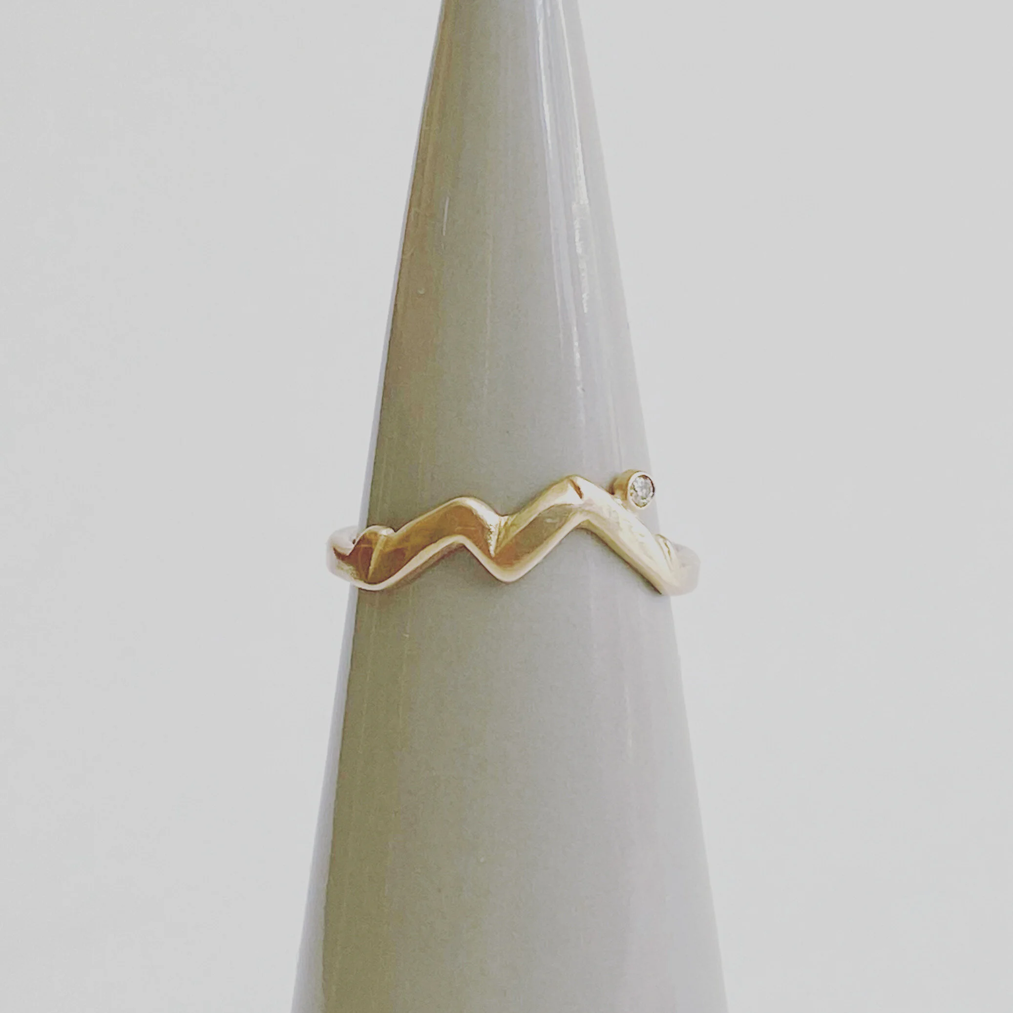 Maroon Bells Silhouette Diamond Ring