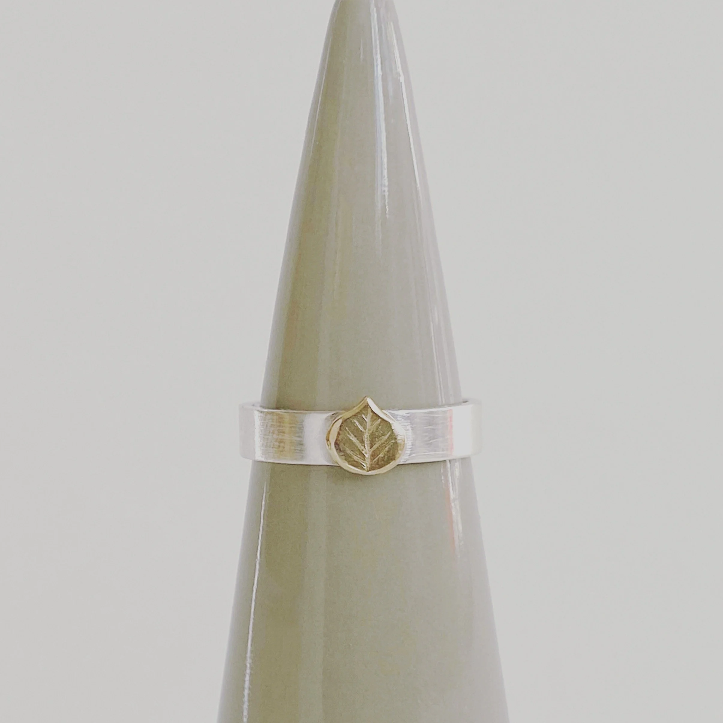 Mini Aspen Leaf Ring