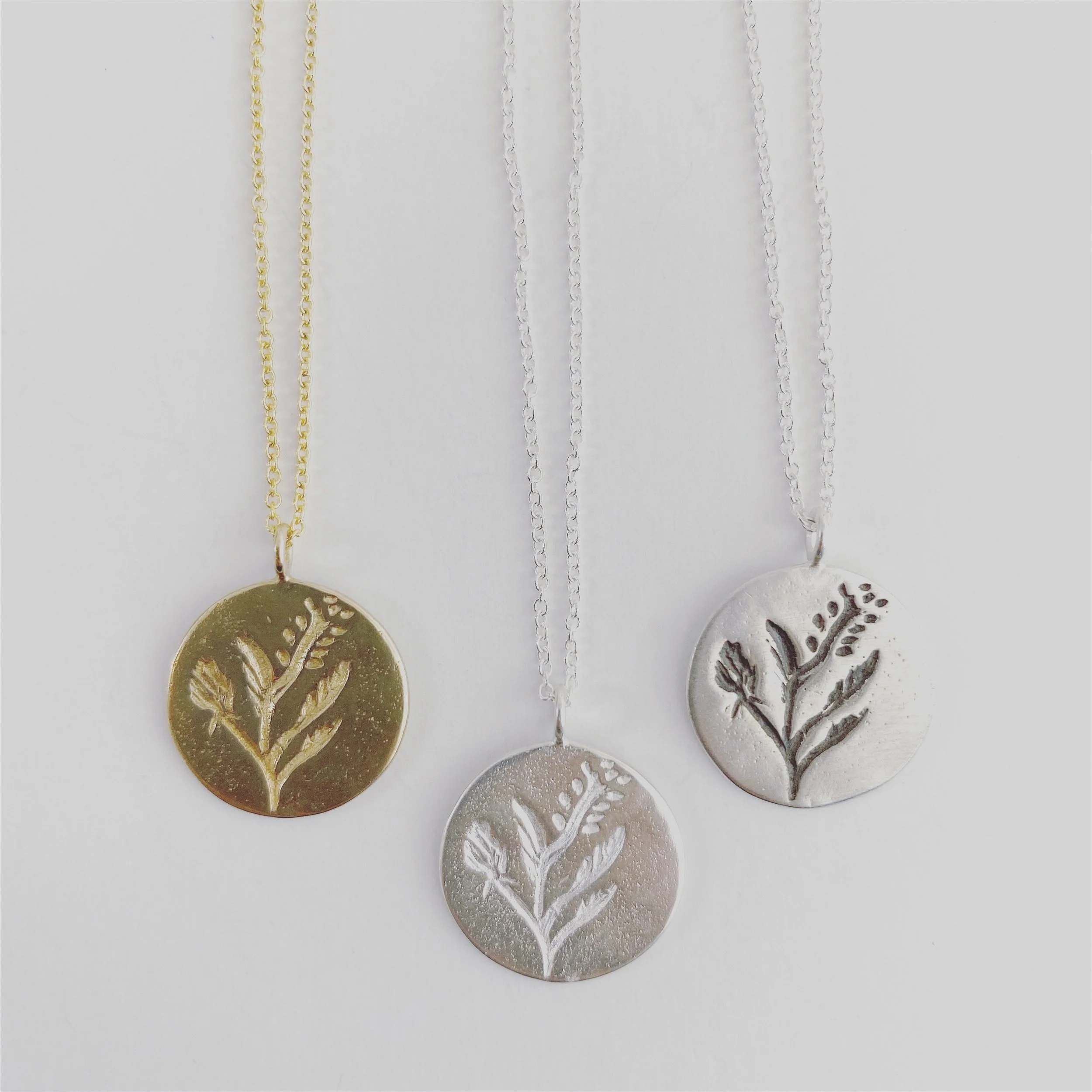 Wildflower Coin Necklace
