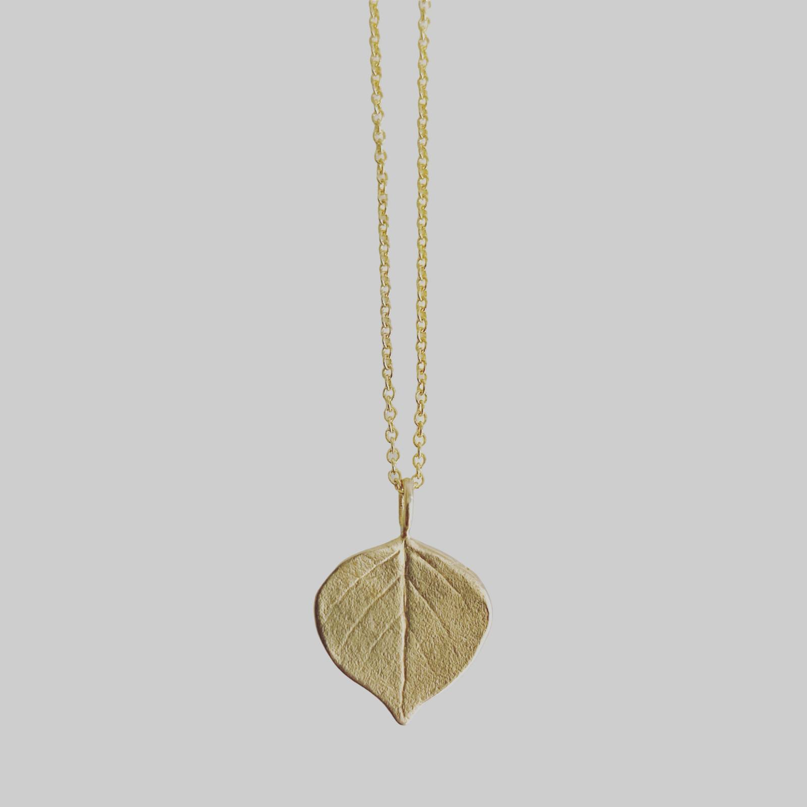 Small Aspen Leaf Necklace