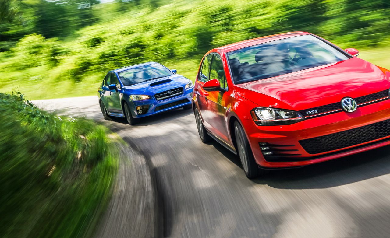 Source: caranddriver.com ( 2015 Subaru WRX vs. 2015 Volkswagen GTI )