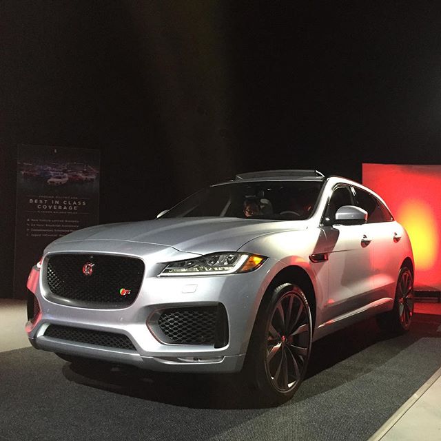 Hard at work checking out the brilliant new #Jaguar #F-Pace. #TheAudition