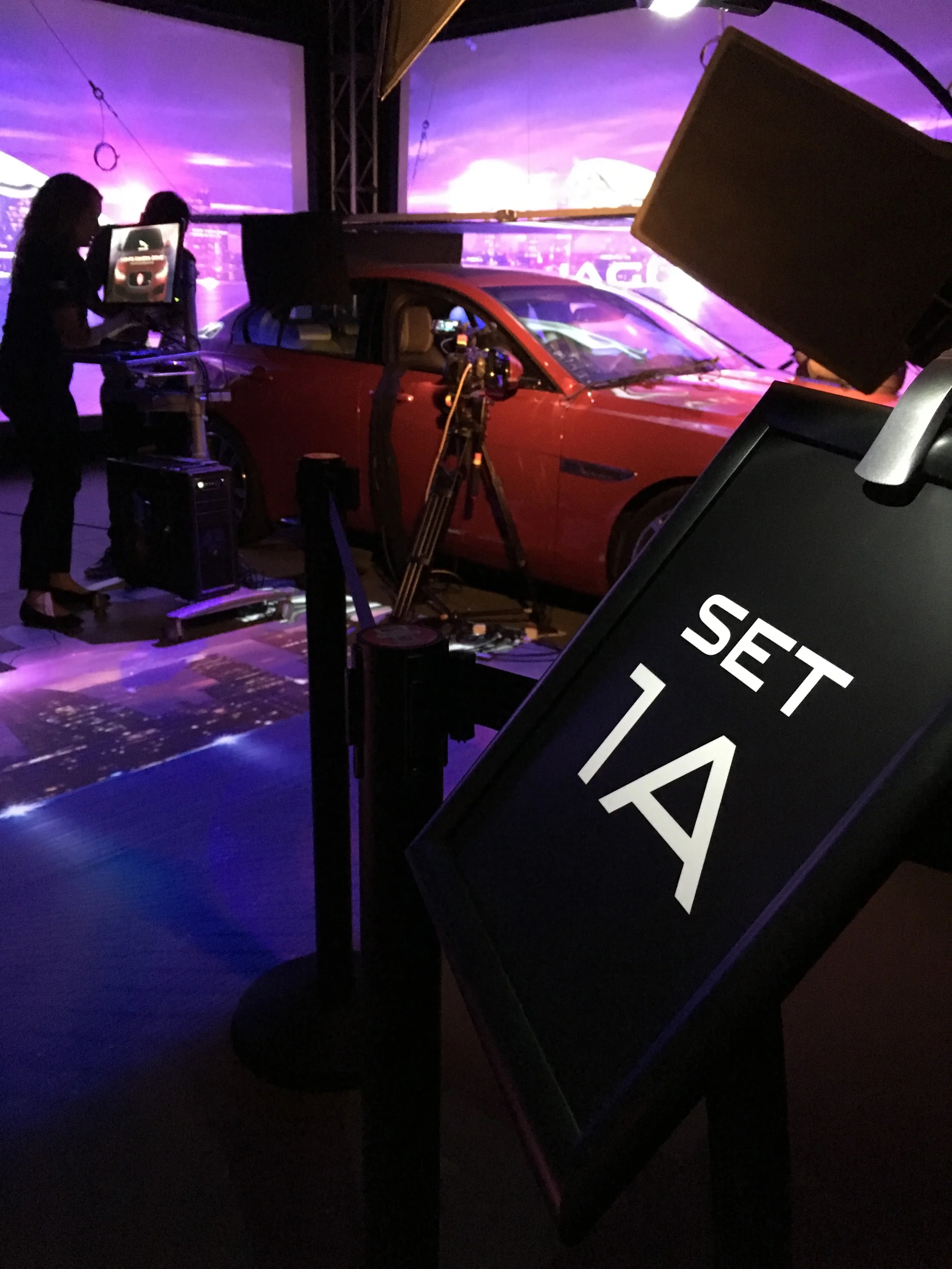 Filming with the state-of-the-art HD equipment.