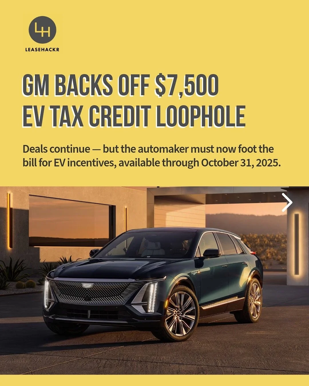 GM just pulled back on a controversial move to keep the $7,500 EV tax credit alive past its expiration.

After facing political pressure, the automaker says it won&rsquo;t claim the credit through its finance arm &mdash; but will instead offer an equ