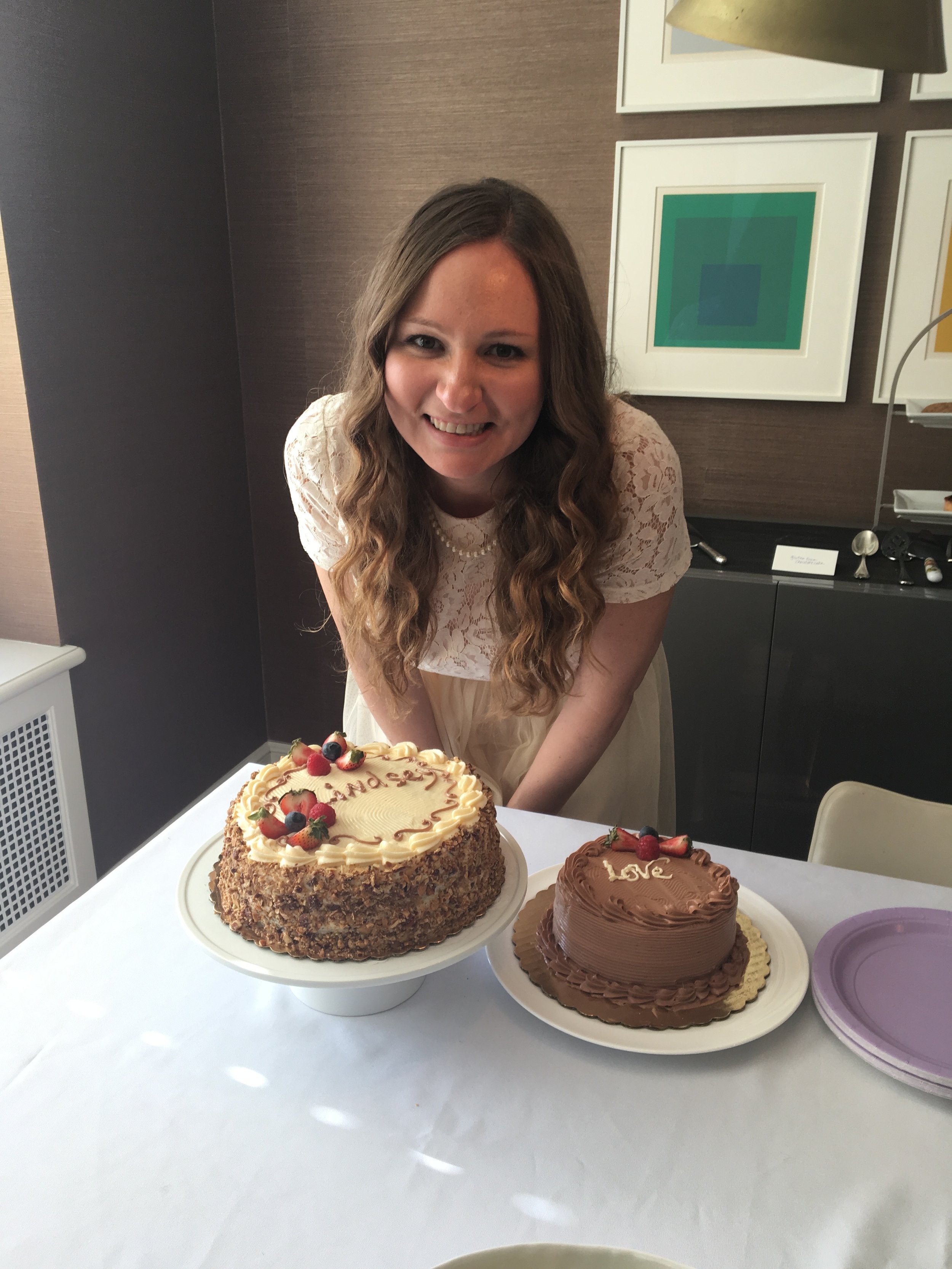 Lindsey, the bride and Gluten Free Cake from NoGlu Gluten Free NYC Bakery