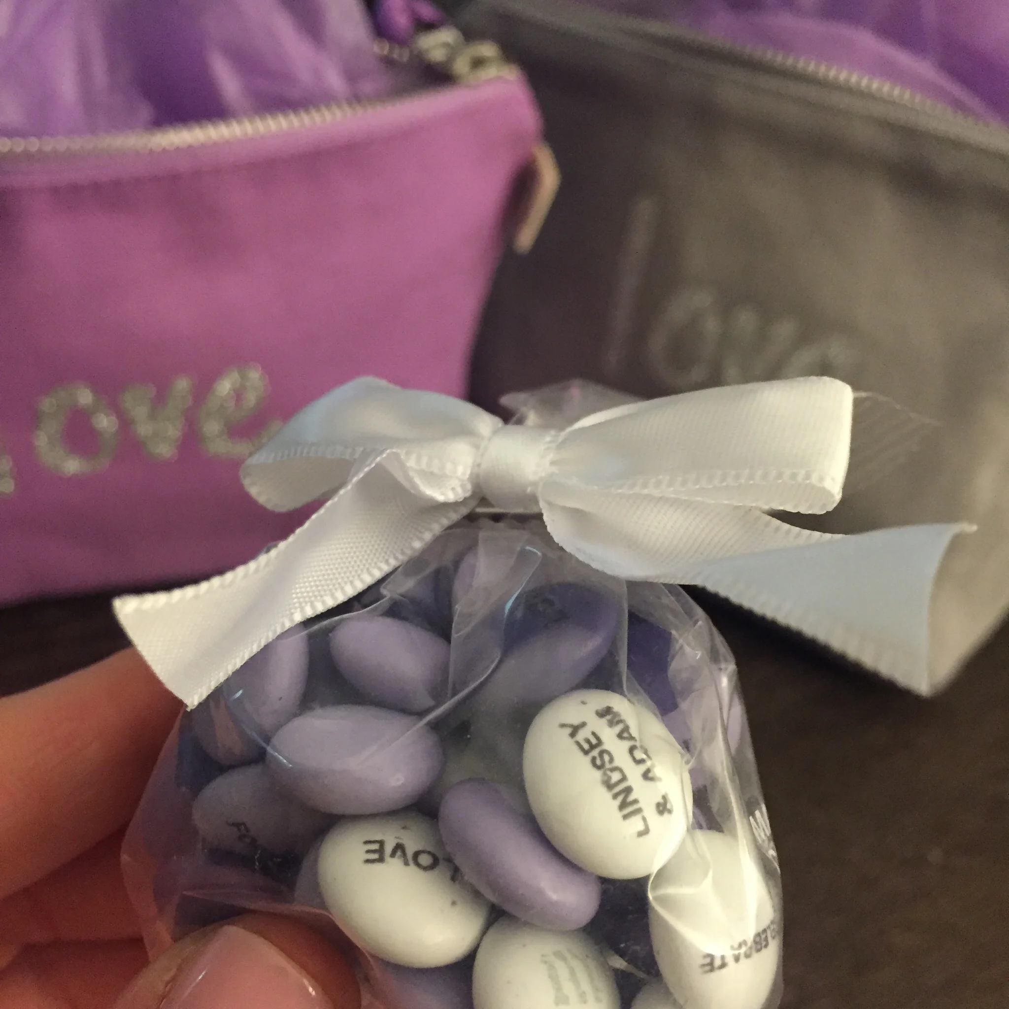 Quilted Koala makeup bag favor