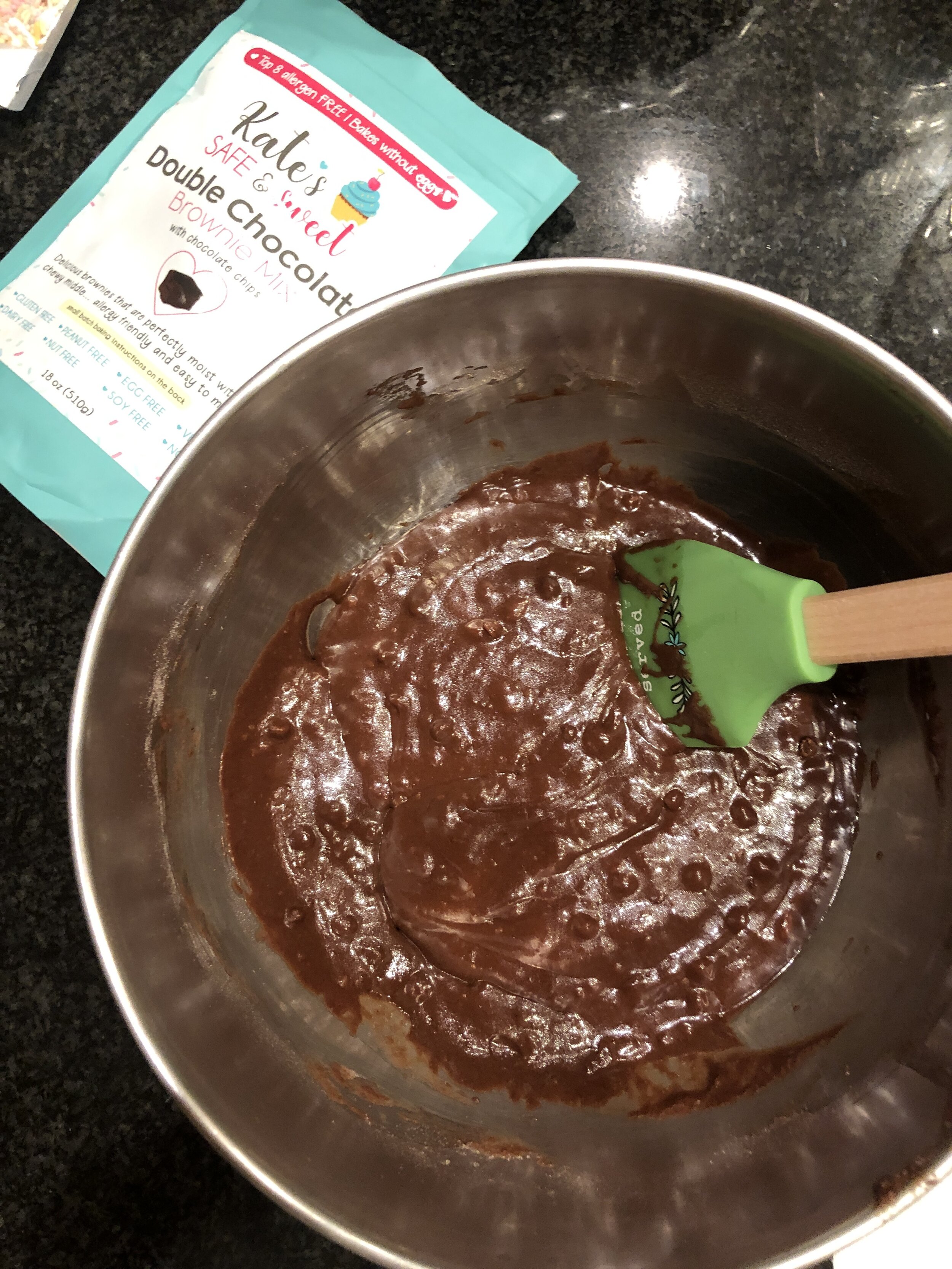Kate's safe and sweet gluten free brownie mix