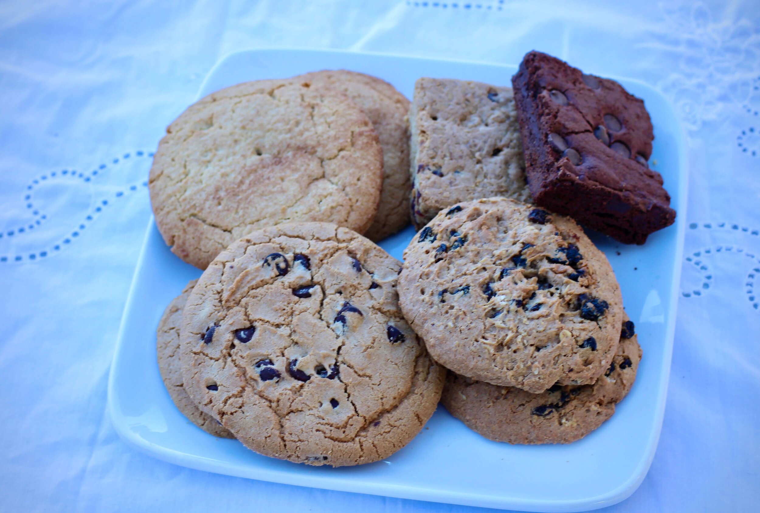 Snickerdoodles, Chocolate Chip, Oatmeal Raisin cookies &amp; brownies